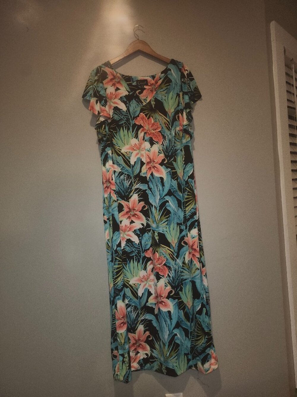 Tropical Multi-Color Maxi Dress